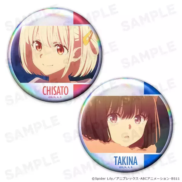 「「リコリコ」千束＆たきなの場面写Tシャツや、“抱っこクルクル”シーンが新グッズに♪  ミニキャラで喫茶リコリコ制服も披露」の画像