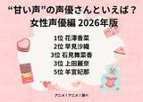 「“甘い声”の声優さんといえば？ 花澤香菜、早見沙織、石見舞菜香、上田麗奈…人気ヒロインを演じるキャストが席巻！【女性編】＜26年版＞」の画像3