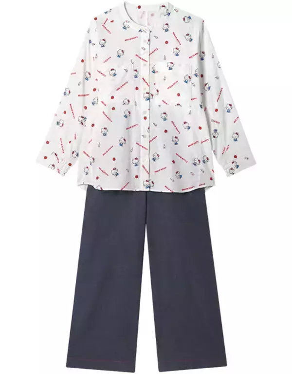 「「サンリオ」キティ、シナモン、ポムポムプリンと春の睡眠♪「ワコール 睡眠科学」コラボのパジャマ登場」の画像