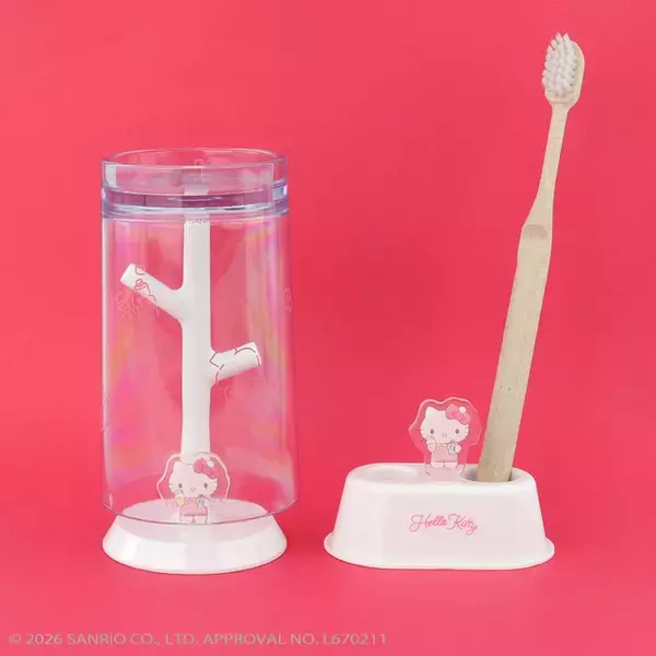「サンリオ」キティやプリン、マイメロたちと歯みがきやうがい♪ 可愛い＆実用性ある洗面アイテム登場