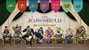 「ジョジョ」体験型公式ショップが1周年ッ★ ジョナサンたちが花束を手にした新ビジュ！新グッズやミニゲーム、フードメニューなども登場♪