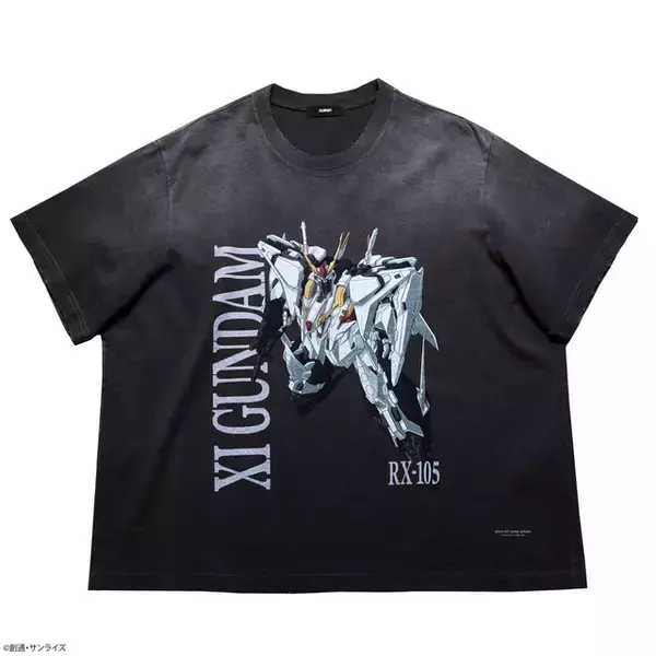 クスィーガンダム、グスタフ・カールをどデカくデザイン♪ 「機動戦士ガンダム 閃光のハサウェイ」とNUBIANとコラボしたTシャツが登場