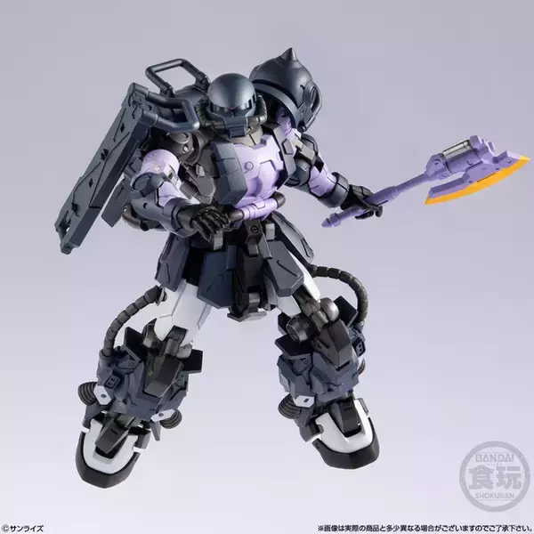 ルウム戦役で大活躍した黒い三連星仕様の「高機動型ザクII」が可動フィギュアになって登場！ 躍動感あふれるポージングがたまらない