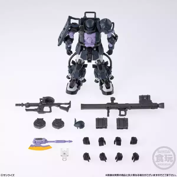 「ルウム戦役で大活躍した黒い三連星仕様の「高機動型ザクII」が可動フィギュアになって登場！ 躍動感あふれるポージングがたまらない」の画像