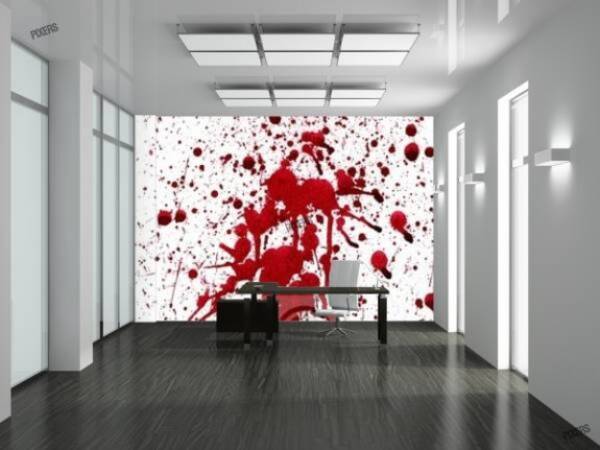 カオスな部屋はいかが 血痕柄の壁紙でホラーインテリアを 2012年8月21日 エキサイトニュース