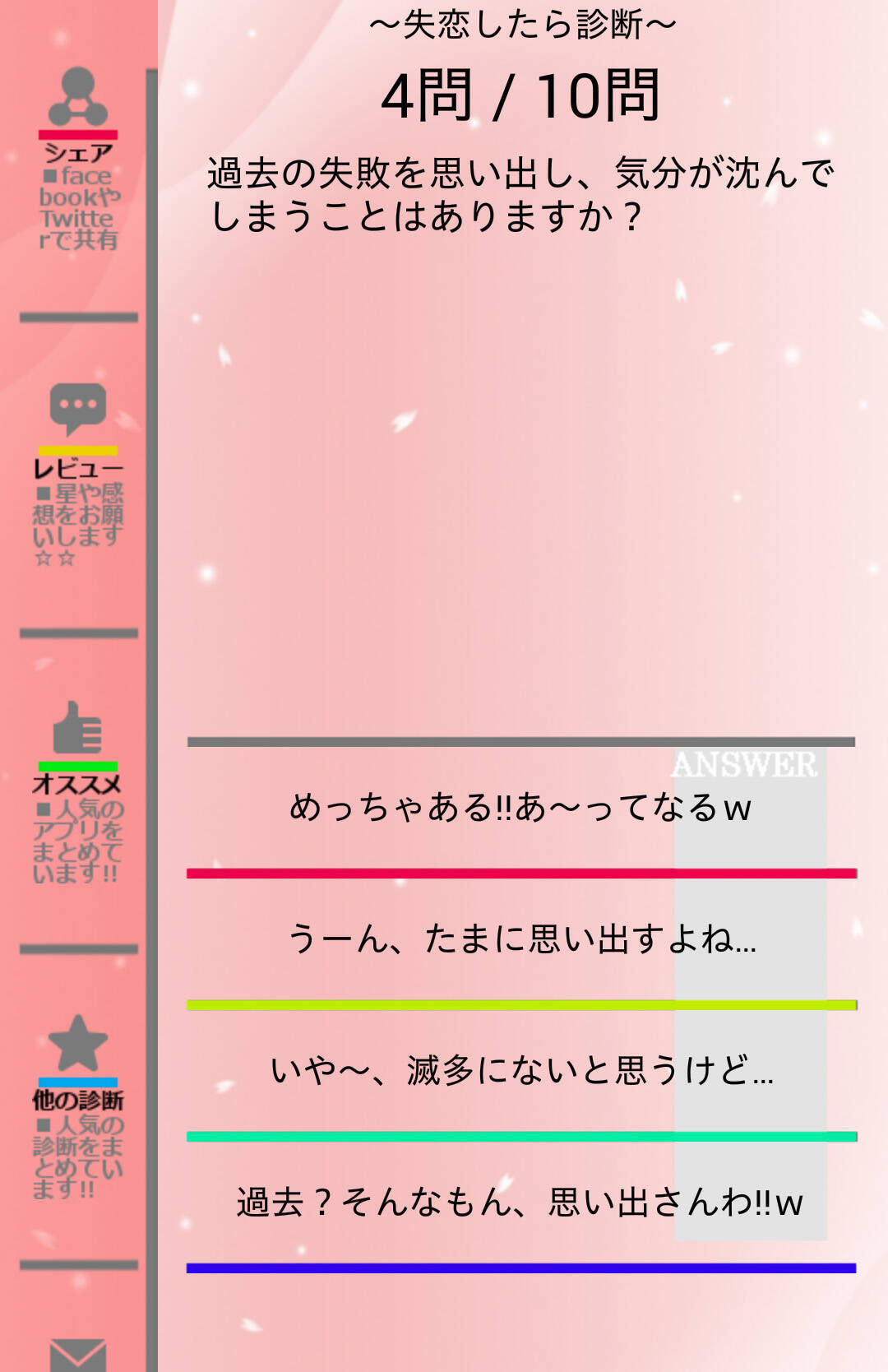 超 鈍感男が 恋シチュ診断 を試しつつ過去の失敗を振り返る 15年1月19日 エキサイトニュース