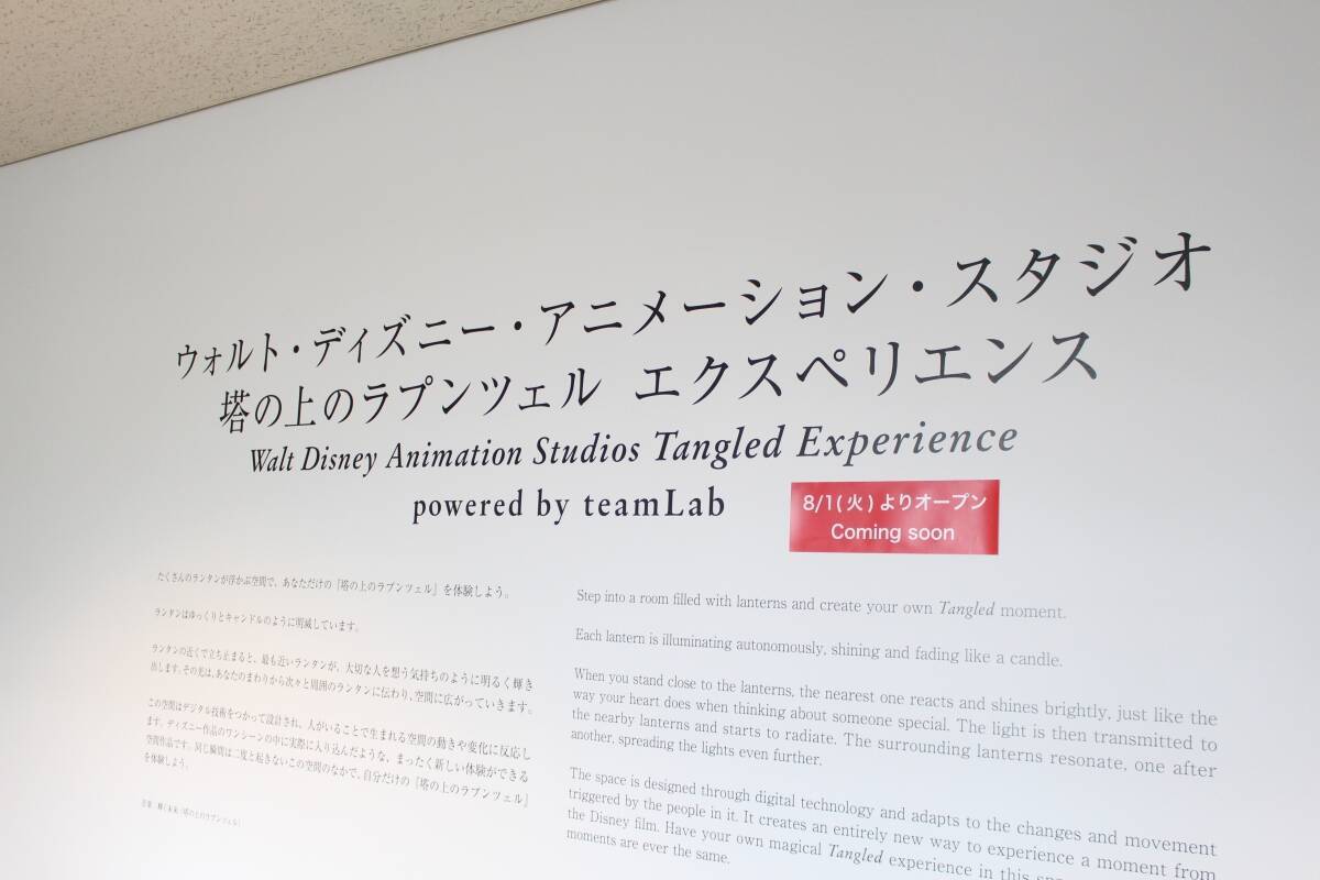 ラプンツェルの感動シーンを完全再現 チームラボのアート作品に鳥肌 17年8月3日 エキサイトニュース