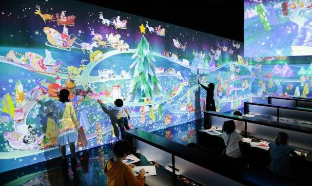 チームラボの東京・お台場にある「森ビル デジタルアート ミュージアム:エプソン チームラボボーダレス」にクリスマス作品が登場!