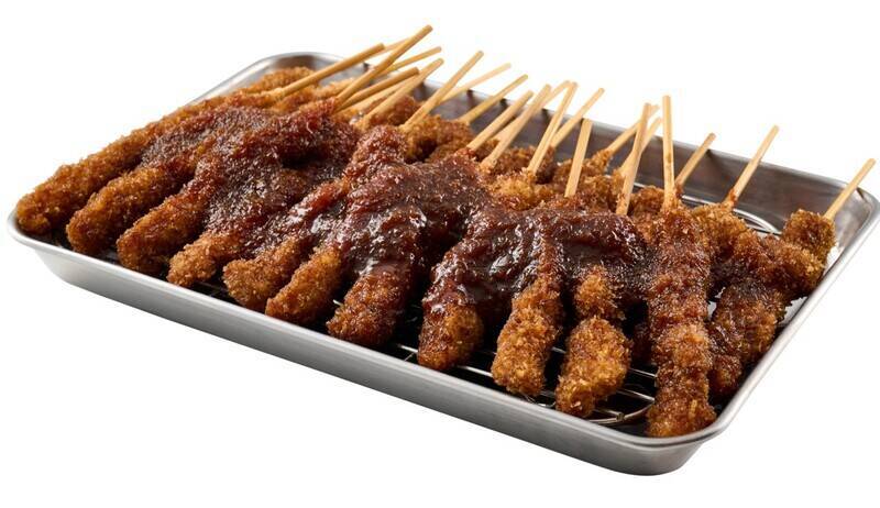 1本55円！ 串カツ田中の「無限ニンニクホルモン串」が「無限マシマシ」に進化