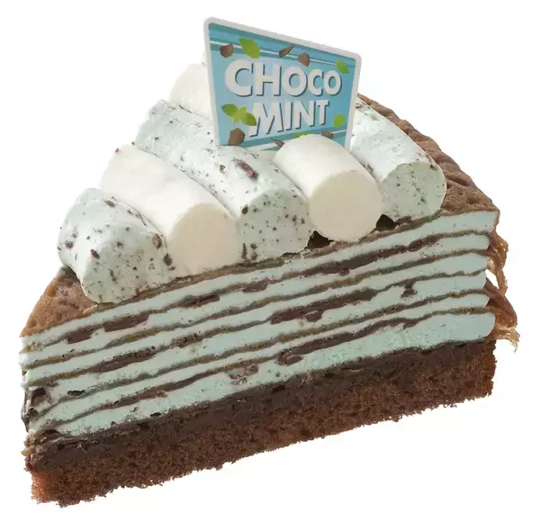 「ミント2倍！ 銀座コージーコーナー「チョコミントミルクレープ」さらに爽快に」の画像