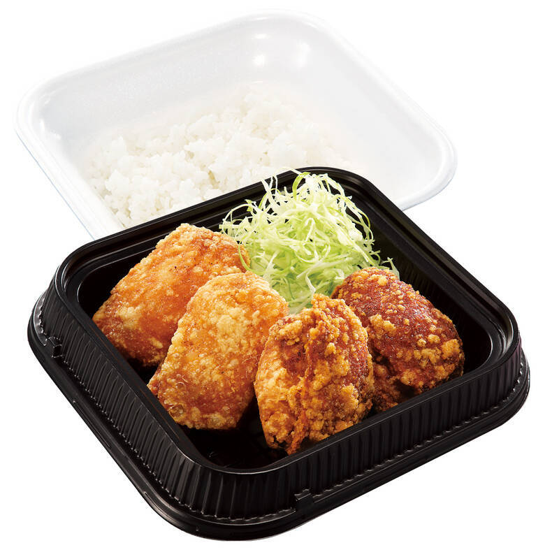 からあげ×ポテトのワイルド定食！ ごはん、みそ汁付き