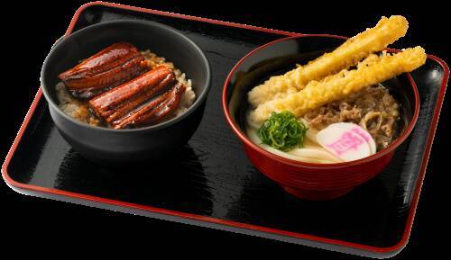 資さんの「肉ごぼ天うどん＋うなぎ」が幸せすぎ！うなぎメニューがドドンときた
