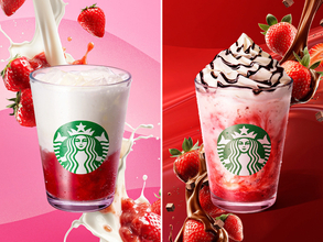 スタバ新作は“つぶつぶチョコ”が決め手！「イチゴ チョコレート フラペチーノ」