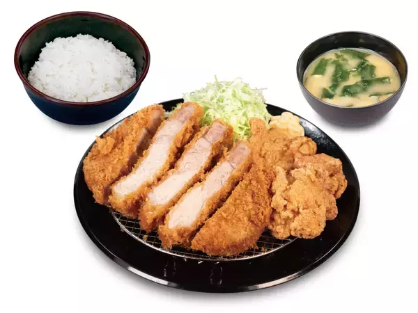 「松のや「ロースかつ＋唐揚げ」が840円！ 盛合わせ4種を1週間値引き」の画像