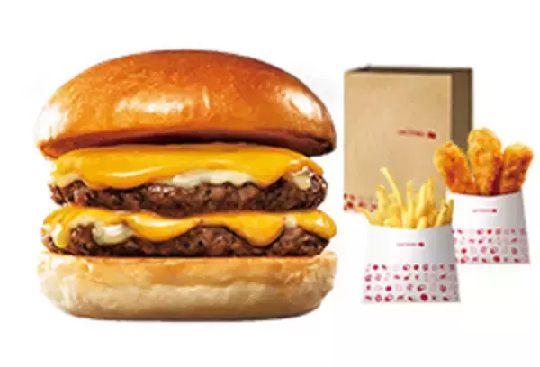 「新商品「ふわとろ絶品チーズバーガー」をお買い得価格で試そう 「絶品チーズオールスターズ☆ポテからパック」」の画像