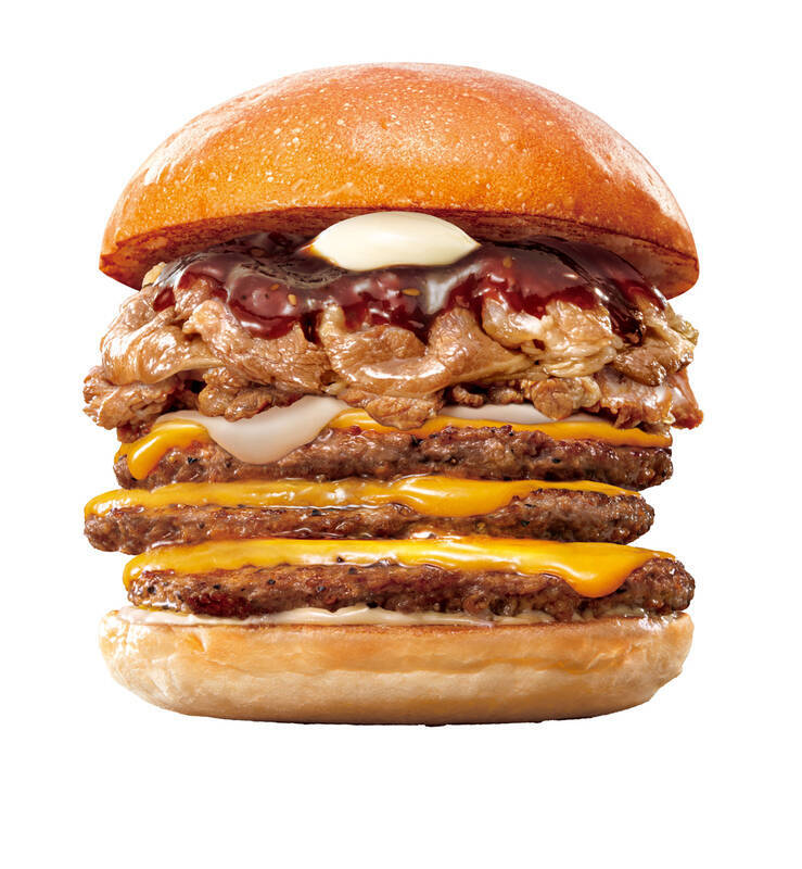 肉×肉で満たされる！「ダブル絶品チーズ牛カルビバーガー」などが並ぶ肉フェア