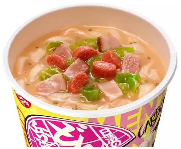 「明太チーズカルボうどん「日清のどん兵衛」から登場　創作系うどんの人気メニュー」の画像