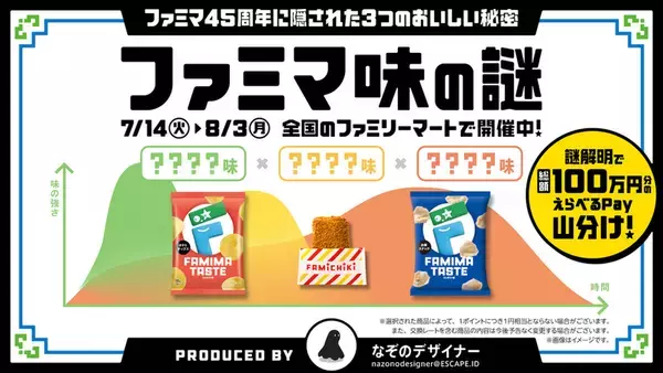「ファミマ味って何!?  45周年、“秘密のフレーバー”が登場」の画像