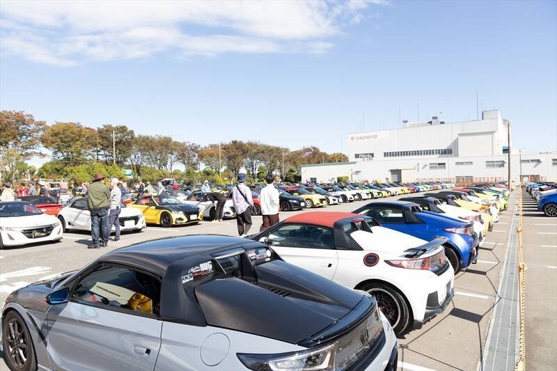 Hondaの軽スポーツ「S660」ゆかりの地に300台以上のBEAT＆S660が集まった！