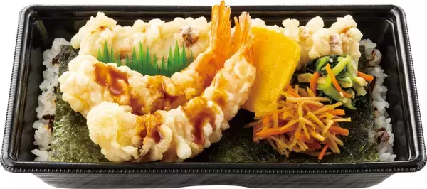 「【ほっともっと】“海老天”2尾ドーン！食べ応え抜群「大海老天のり弁当」」の画像