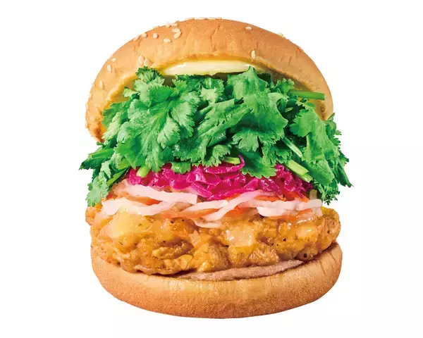 「パクチー好きの一票が商品に！ フレッシュネスの「パクチーバーガー総選挙」始動」の画像