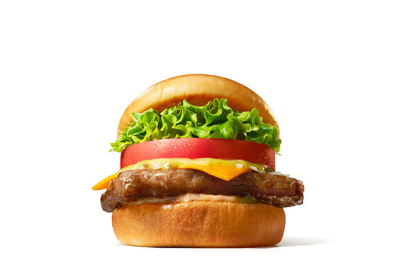 肉すごっ！モス「ブラックアンガス牛バーガー」730円、数量限定で発売