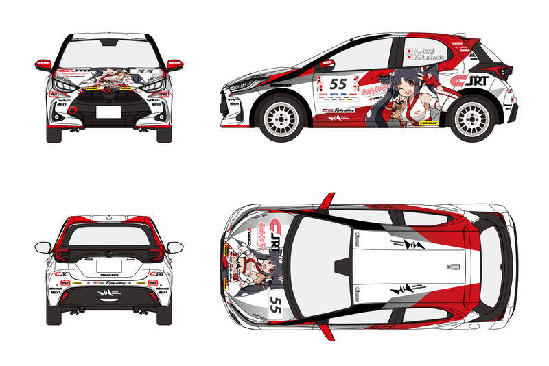 ラリーで痛車を走らせたCJRTが女性チームとして復活ッッッ！ TGRラリーにスポット参戦