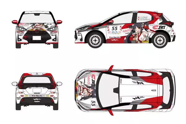 「ラリーで痛車を走らせたCJRTが女性チームとして復活ッッッ！ TGRラリーにスポット参戦」の画像