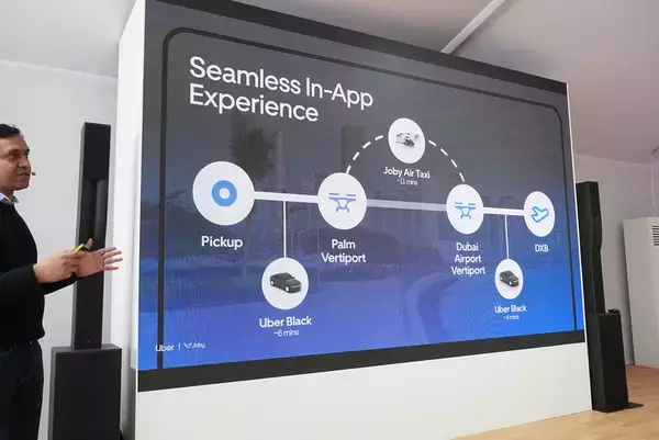 「渋滞よ、さらば！ UberとJobyの「空飛ぶタクシー」が2026年内に開業へ ドバイでフライトデモを見た」の画像