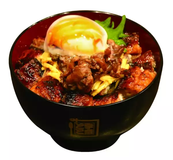 「贅沢！“うなぎと鰻肝”の相盛り丼！ごはん大盛り無料でうれしい～」の画像