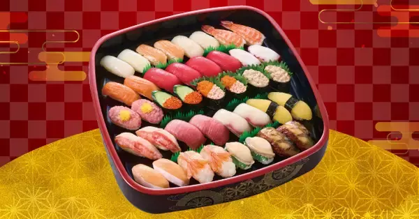 「中とろ、ズワイ蟹など40貫の「デラックス盛」が登場！6日間限定の贅沢盛り」の画像