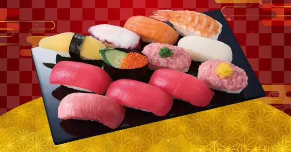 「中とろ、ズワイ蟹など40貫の「デラックス盛」が登場！6日間限定の贅沢盛り」の画像