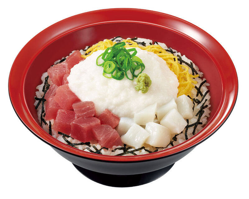 すき家の「海鮮ちらし丼」690円～　マグロとイカの紅白