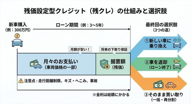 残クレでクルマを買いたい！ 契約前に絶対に知っておきたいメリットと落とし穴