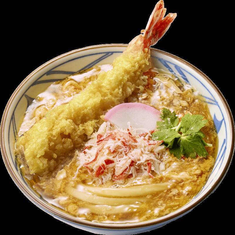 ドーンと大海老天で景気よく！丸亀製麺の贅沢「年明けうどん」数量限定で