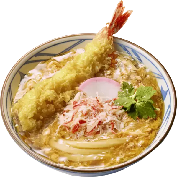 「ドーンと大海老天で景気よく！丸亀製麺の贅沢「年明けうどん」数量限定で」の画像