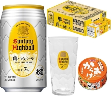 サントリー「角ハイボール」グラス＋からあげ缶付き限定セットがAmazonタイムセールに登場！