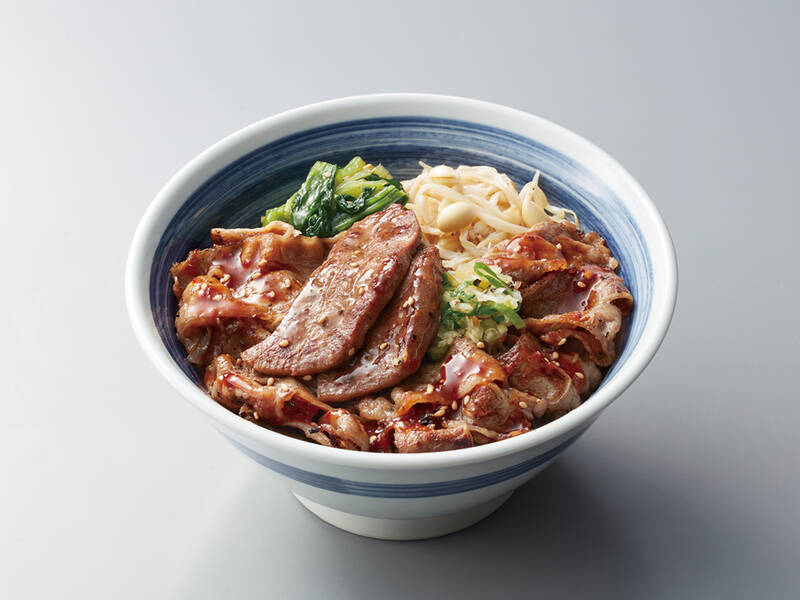 カルビ×厚切り牛タン2枚！お値段据え置き「スペシャルカルビ丼」登場