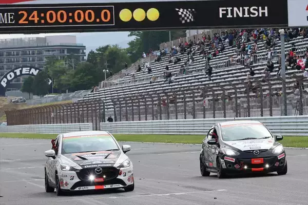 「MAZDA2の快挙！ 富士24時間レースで前人未到の3連覇4勝を飾ったTEAM NOPROに密着」の画像