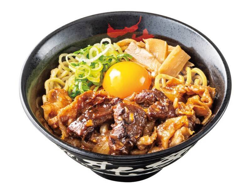 総重量500g超！牛ハラミ×豚バラのボリューム丼が登場！「米より肉」な大迫力