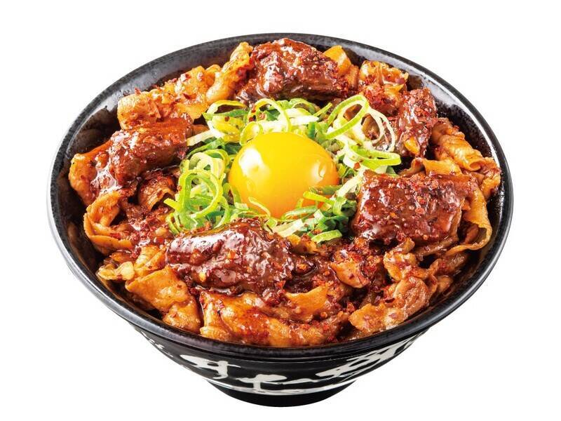 総重量500g超！牛ハラミ×豚バラのボリューム丼が登場！「米より肉」な大迫力