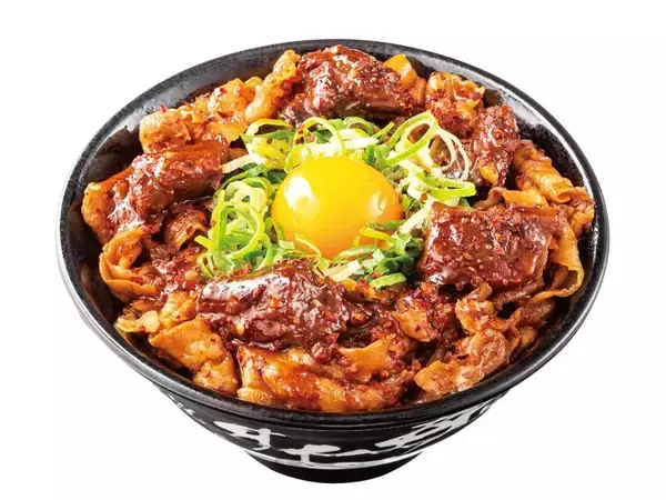 「総重量500g超！牛ハラミ×豚バラのボリューム丼が登場！「米より肉」な大迫力」の画像