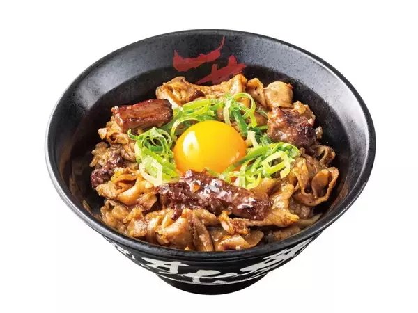 「総重量500g超！牛ハラミ×豚バラのボリューム丼が登場！「米より肉」な大迫力」の画像