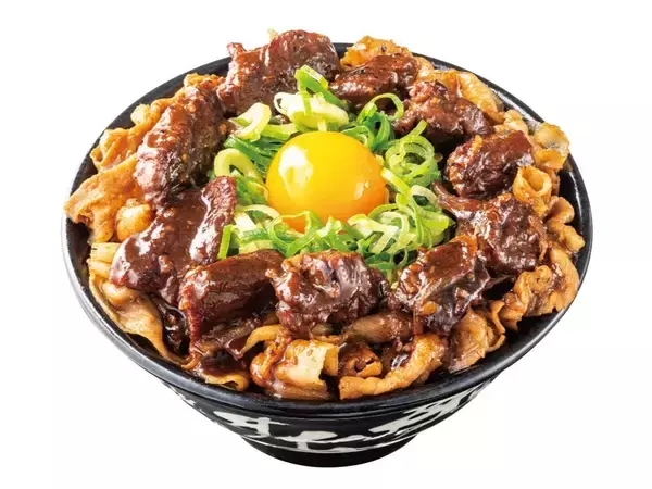 「総重量500g超！牛ハラミ×豚バラのボリューム丼が登場！「米より肉」な大迫力」の画像