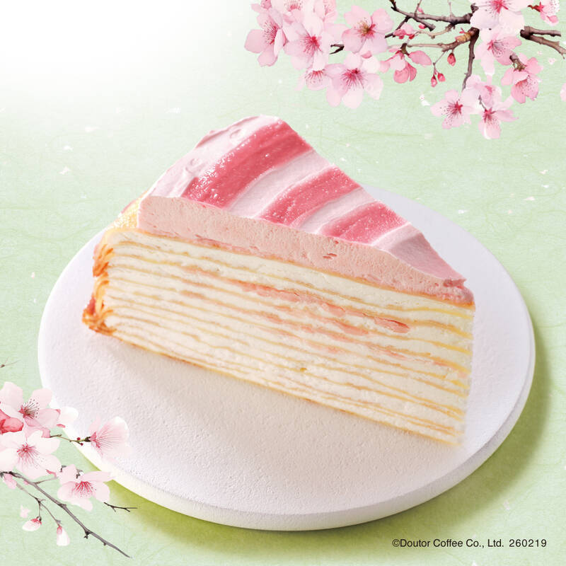 ドトール桜香る「ミルクレープ」など、春スイーツ・ドリンクがらんまん