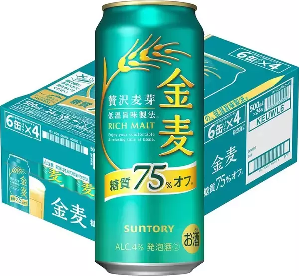 糖質75％オフの「金麦」まとめ買いチャンス！ 24本セットがAmazonタイムセール中！
