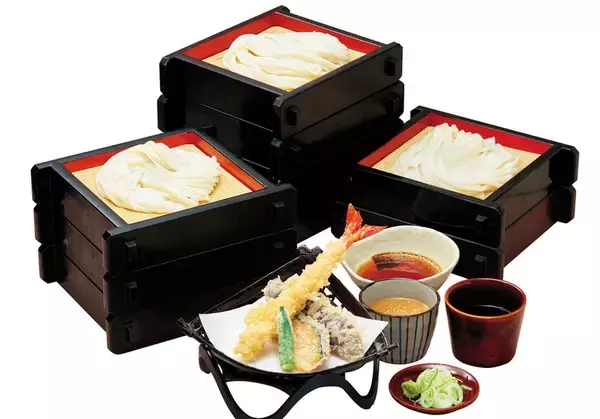「うどん食べ放題、3日間限定で！90分制、つるもちのうどんを好きなだけ」の画像