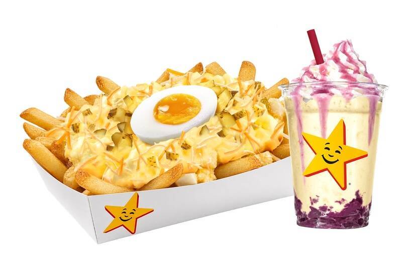 「月見チーズポテト」に「シェイク」も！ カールスジュニアの“アメリカン月見”が楽しげ