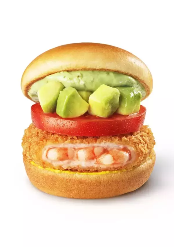 「エビが2尾！ モスの匠味「海老エビフライ」バーガー、ぷりサク感やばそう」の画像