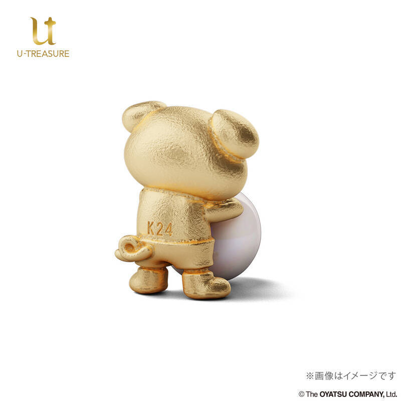 【!?】「ブタメン」のキャラクターが純金フィギュアに！ しかも真珠まで付いてる